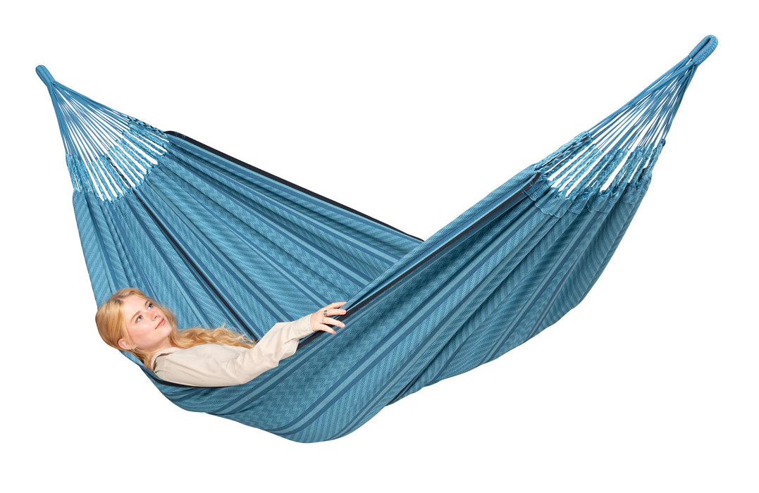 LA SIESTA Flora hangmat - Blue Zebra - Kingsize