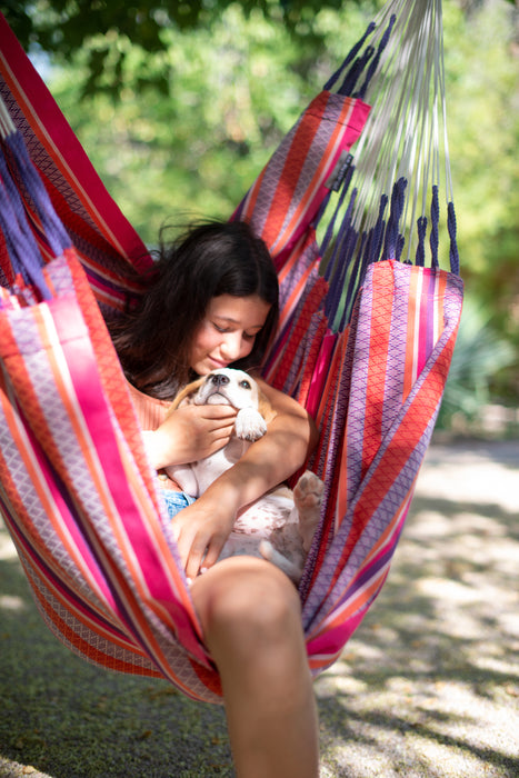 LA SIESTA Habana Flamingo - Hangstoel - Weerbestendig - Comfort maat