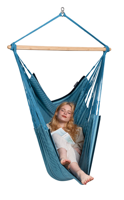 LA SIESTA Habana Blue Zebra - Hangstoel - Weerbestendig - Comfort maat