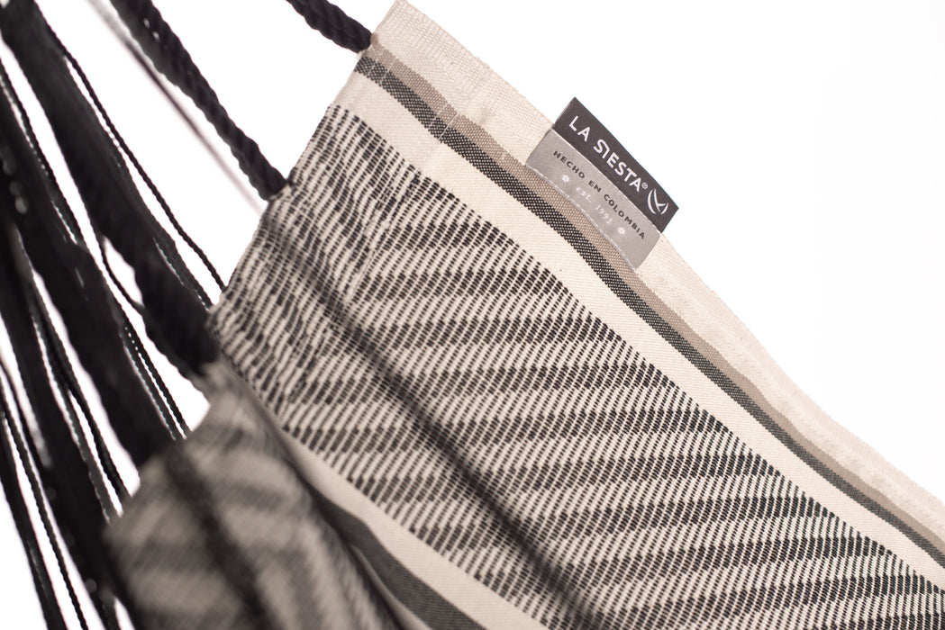 LA SIESTA Fiji Organic Zebra - Hangstoel & Stand - Comfort maat