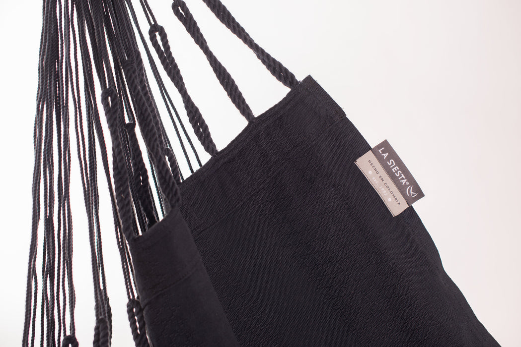 LA SIESTA Fiji Organic Onyx - Hangstoel & Stand - Comfort maat