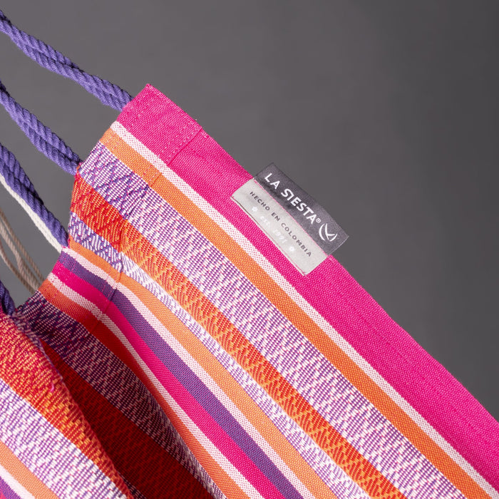 LA SIESTA Udine Organic Flamingo - Hangstoel & Stand - Comfort maat