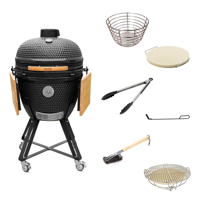 Kamado XL 60 Pro Zwart - Pro