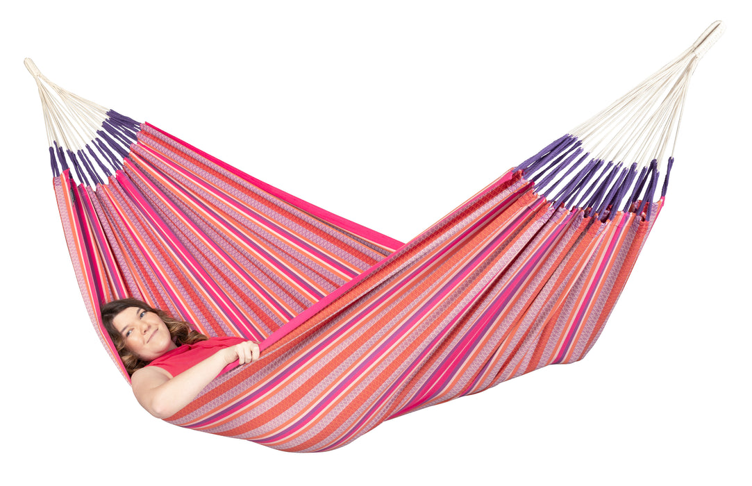 LA SIESTA Modesta hangmat - Weersbestendig - Flamingo - Dubbele maat