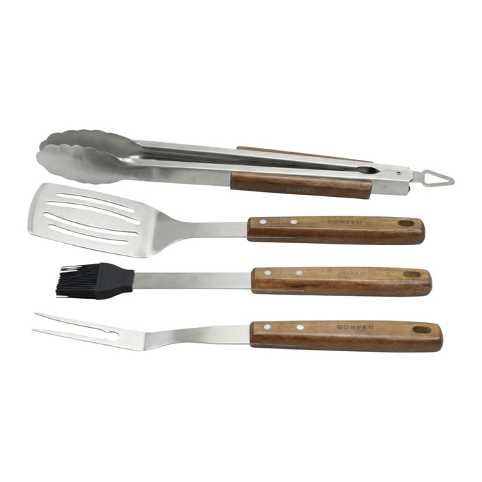BonFeu BBQ Set Acacia – 4-delig