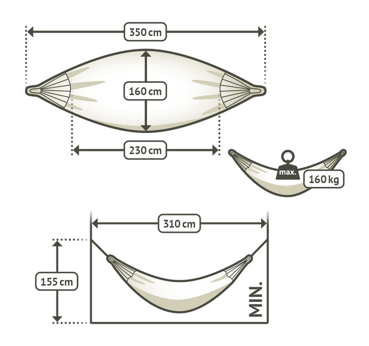 LA SIESTA Flora hangmat - Flowers - Dubbele maat