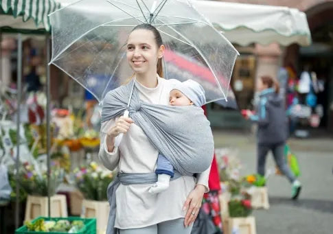 Retourdeal: AMAZONAS Carry Sling Draagdoek – Ergonomisch - grey - 450 cm